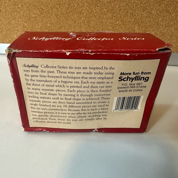 Vintage Schylling Key Wind-Up Colorful Tin Snail Toy With Original Box - Picture 8 of 9